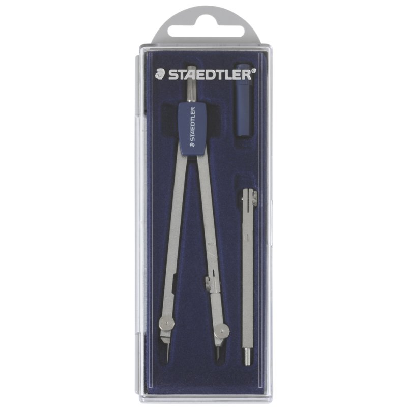 STAEDTLER compas scolaire 559, métal, 128 mm, 2 pièces